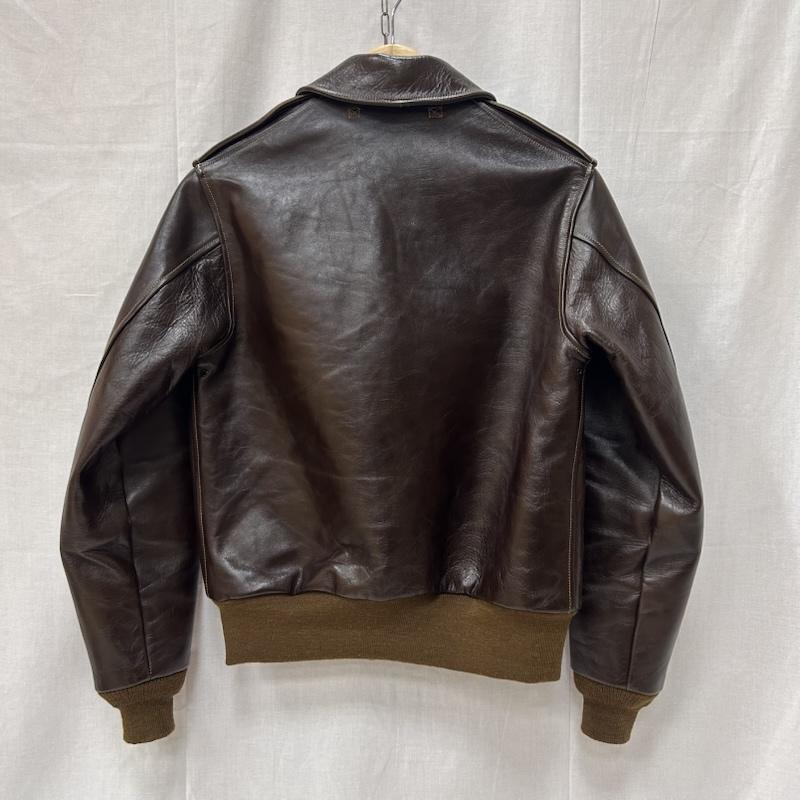 バズリクソンズ Buzz Rickson s ジャケット、上着 フライトジャケット TYPE A-2 ROUGH WEAR CLOTHING CO. BR80593 HORSEHIDE ITALY製 38 38 無地 ダークブラウン / ダークブラウン / メンズ USED 古着 中古 50148327