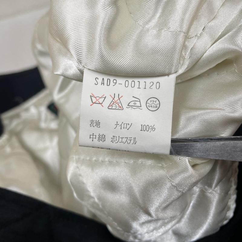 古着 USED ジャケット、上着 ジャンパー、ブルゾン SIM ボンバージャケット 中綿 ブルゾン 背面プリント 裏地キルティング サイズ9A2 9号 ロゴ、文字 X プリント 黒 / ブラック / black レディース USED 古着 中古 50148349