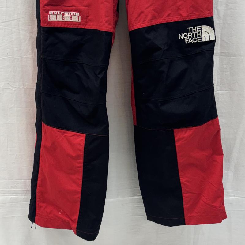 ザノースフェイス THE NORTH FACE ボトムス ボトムス NS-7502 90年代 ビンテージ Dermizax エクストリーム ライト パンツ サイドジップ リップストップ 90s S 黒 / ブラック / black X 赤 / レッド / red メンズ USED 古着 中古 50148366