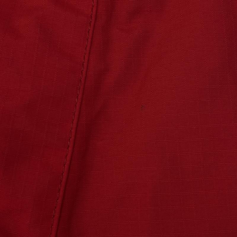 ザノースフェイス THE NORTH FACE ボトムス ボトムス NS-7502 90年代 ビンテージ Dermizax エクストリーム ライト パンツ サイドジップ リップストップ 90s S 黒 / ブラック / black X 赤 / レッド / red メンズ USED 古着 中古 50148366