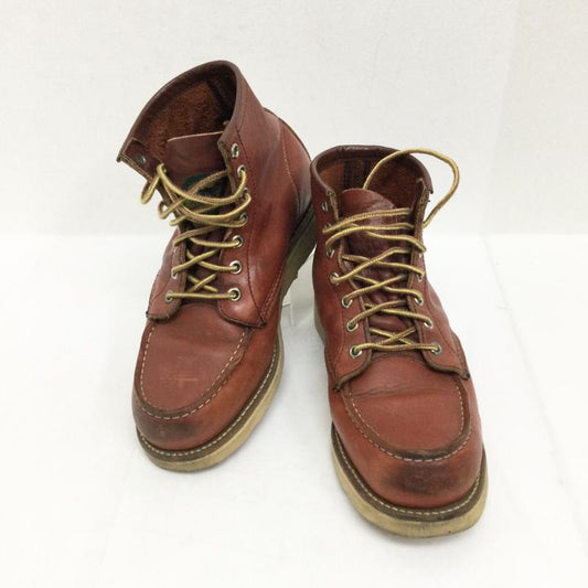 レッドウィング RED WING ブーツ ショートブーツ RED WING レッドウィング 875 半円犬タグ モックトゥ US：6 茶 / ブラウン / brown レディース USED 古着 中古 50148376
