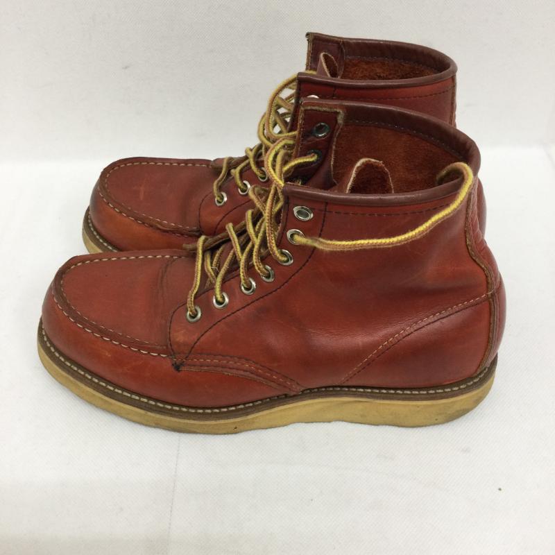 レッドウィング RED WING ブーツ ショートブーツ RED WING レッドウィング 875 半円犬タグ モックトゥ US：6 茶 / ブラウン / brown レディース USED 古着 中古 50148376