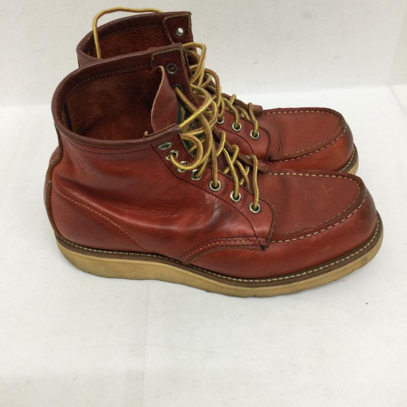 レッドウィング RED WING ブーツ ショートブーツ RED WING レッドウィング 875 半円犬タグ モックトゥ US：6 茶 / ブラウン / brown レディース USED 古着 中古 50148376