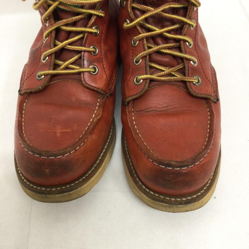 レッドウィング RED WING ブーツ ショートブーツ RED WING レッドウィング 875 半円犬タグ モックトゥ US：6 茶 / ブラウン / brown レディース USED 古着 中古 50148376