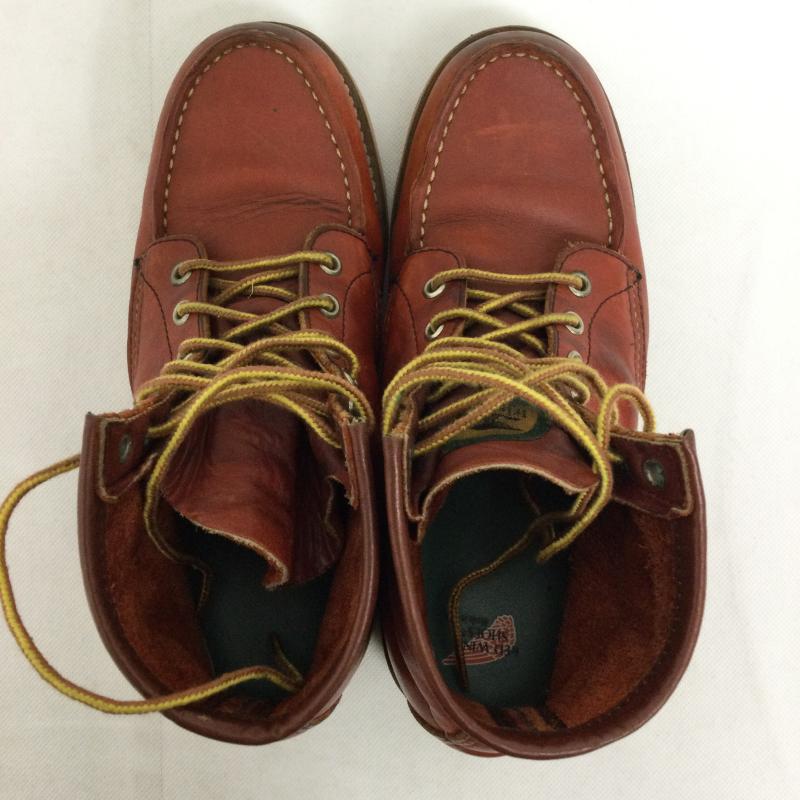 レッドウィング RED WING ブーツ ショートブーツ RED WING レッドウィング 875 半円犬タグ モックトゥ US：6 茶 / ブラウン / brown レディース USED 古着 中古 50148376