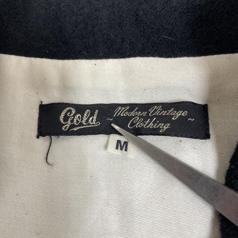 ゴールド GOLD ベスト ベスト ベスト ジレ ジャケット ボタン 前開き 無地 ウール 東洋 M 無地 黒 / ブラック / black メンズ USED 古着 中古 50148385