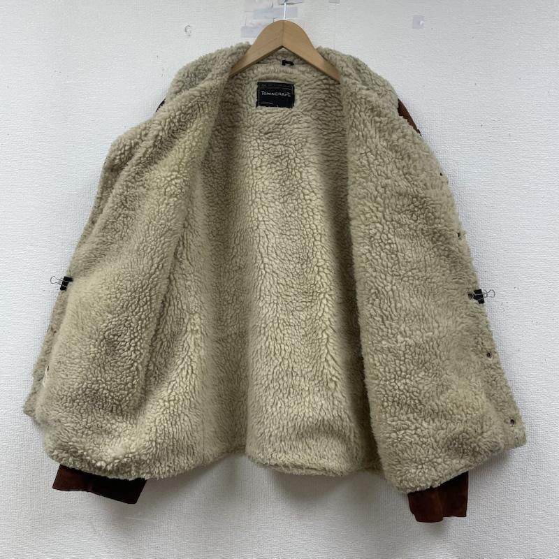 ジェイシーペニー J.C.PENNY ジャケット、上着 レザージャケット 70s ヴィンテージ TOWNCRAFT スウェード レザー 本革 裏地 ボア ジャケット 44 無地 茶 / ブラウン / brown メンズ USED 古着 中古 50148391