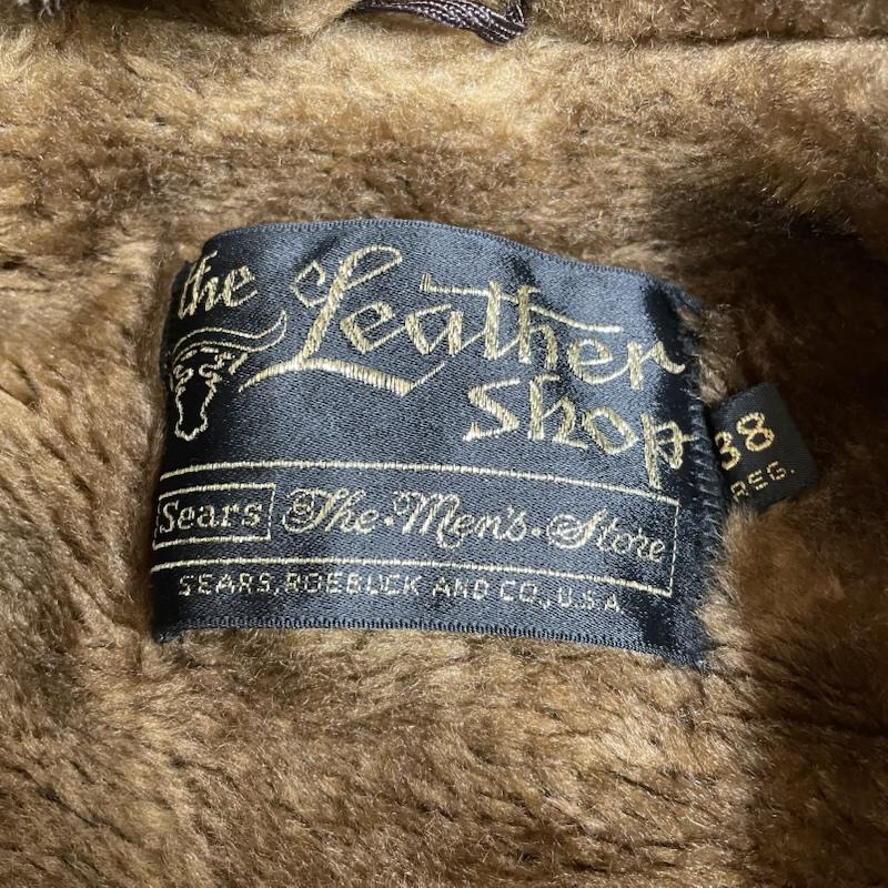 シアーズ SEARS ジャケット、上着 ジャンパー、ブルゾン 70s the Leather Shop スエード ランチ コート ジャケット 本革 レザー 38 無地 茶 / ブラウン / brown メンズ USED 古着 中古 50148402