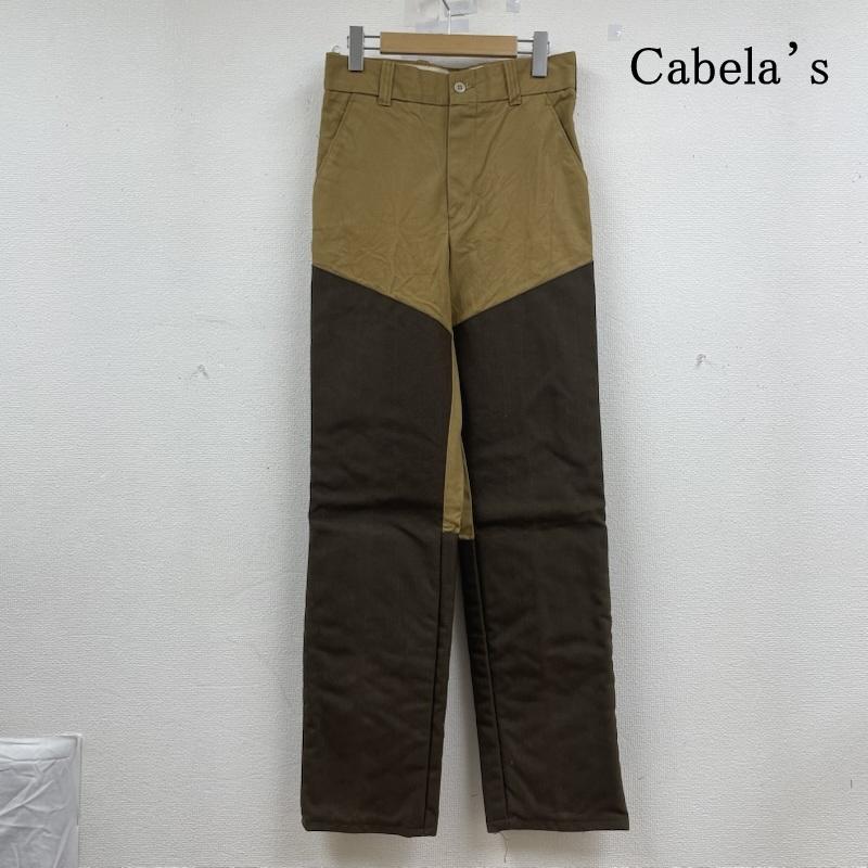 古着 USED パンツ ワークパンツ、ペインターパンツ 70s 80s Cabela’s カベラス ハンティング パンツ ダック地 ダブルニー 硬め 切り替え 30インチ 無地 ベージュ / ベージュ / beige X 茶 / ブラウン / brown メンズ USED 古着 中古 50148412