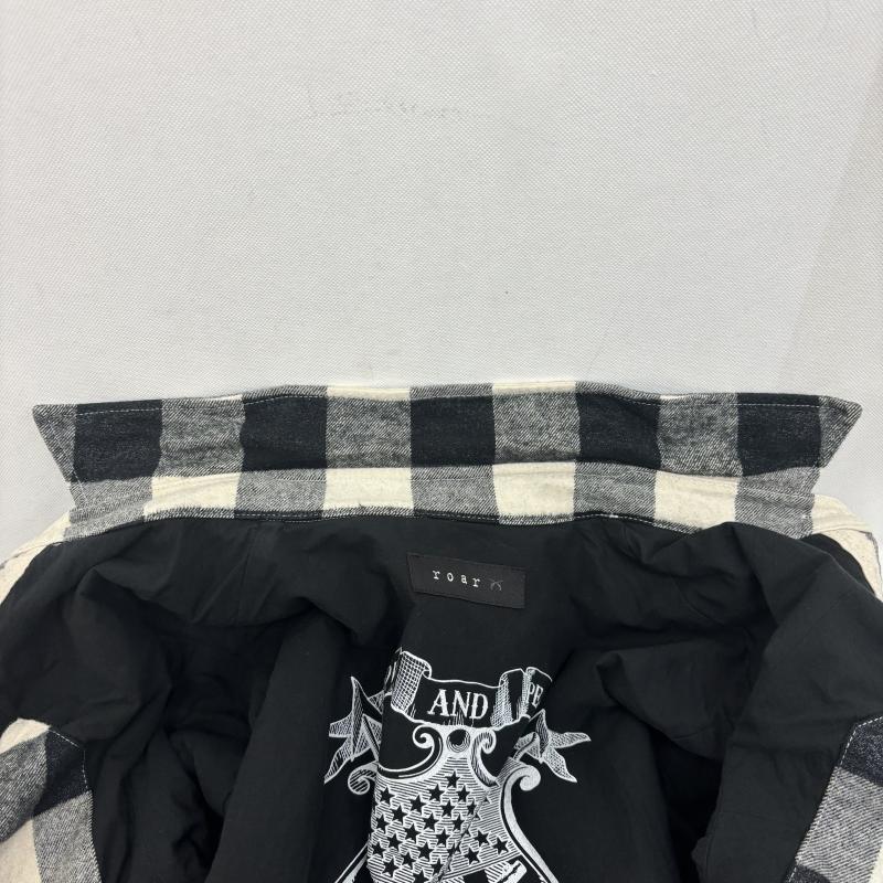 ロア－ roar ジャケット、上着 ジャンパー、ブルゾン ロイヤルフラッシュ チェック ジャケット バッファローチェック 17FRB-RF03 4 白 / ホワイト / white X 黒 / ブラック / black メンズ USED 古着 中古 50148416