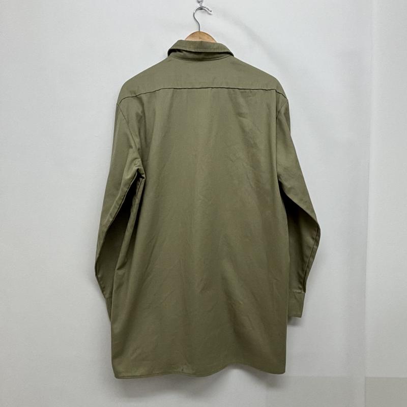 ディッキーズ Dickies シャツ、ブラウス 長袖 ワークシャツ 90ｓ M カーキ / カーキ / khaki メンズ USED 古着 中古 50148470