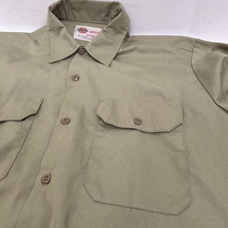 ディッキーズ Dickies シャツ、ブラウス 長袖 ワークシャツ 90ｓ M カーキ / カーキ / khaki メンズ USED 古着 中古 50148470