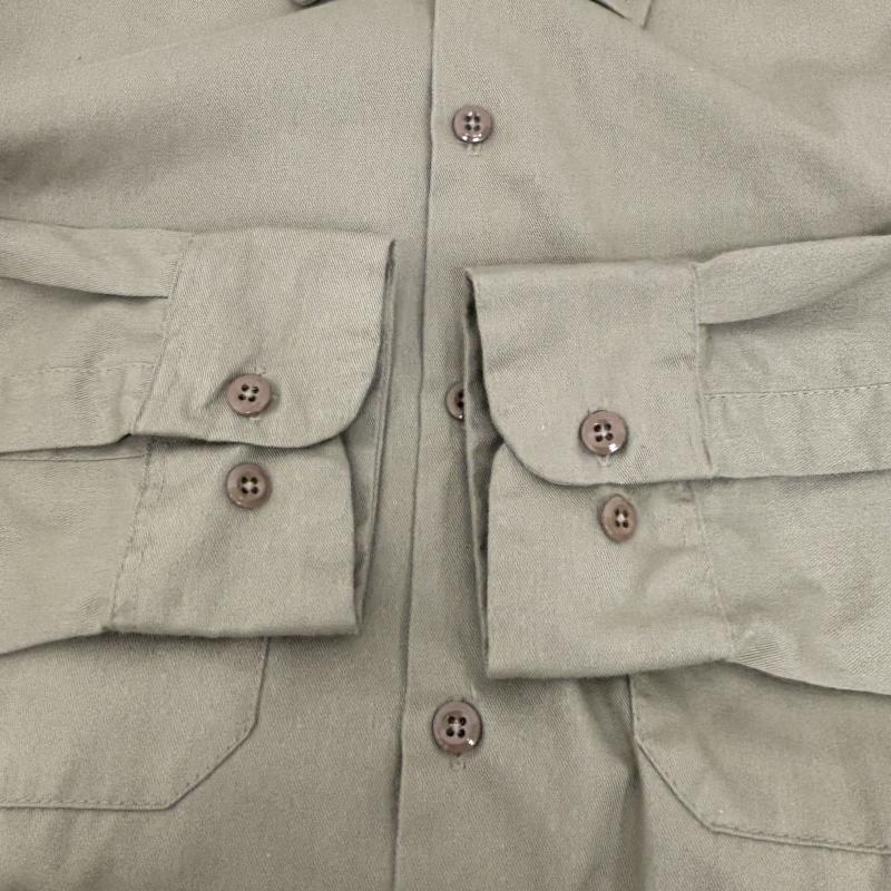 ディッキーズ Dickies シャツ、ブラウス 長袖 ワークシャツ 90ｓ M カーキ / カーキ / khaki メンズ USED 古着 中古 50148470