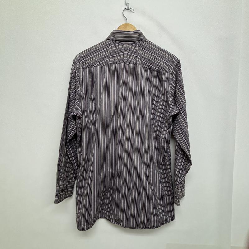 バーバリー BURBERRY シャツ、ブラウス 長袖 ストライプシャツ ワンポイント M 紫 / パープル / purple メンズ USED 古着 中古 50148489