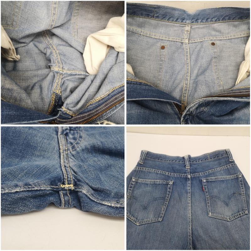リーバイス Levi s パンツ デニム、ジーンズ 40s 50s 701 モンロー デニム 47 モデル 片面 BIG E CONMAR 片爪 ピンロック 隠しリベット インディゴ / インディゴ / Indigo メンズ USED 古着 中古 50148514