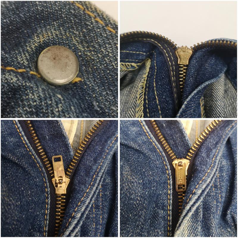 リーバイス Levi s パンツ デニム、ジーンズ 50s 701 モンロー デニム 47 モデル 片面 BIG E CONMAR 片爪 ピンロック 隠しリベット インディゴ / インディゴ / Indigo メンズ USED 古着 中古 50148515