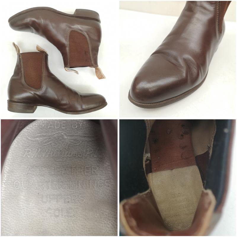 古着 USED ブーツ 一般 R.M.Williams ビンテージ サイドゴア レザー ブーツ 24.0cm 茶 / ブラウン / brown レディース USED 古着 中古 50148520