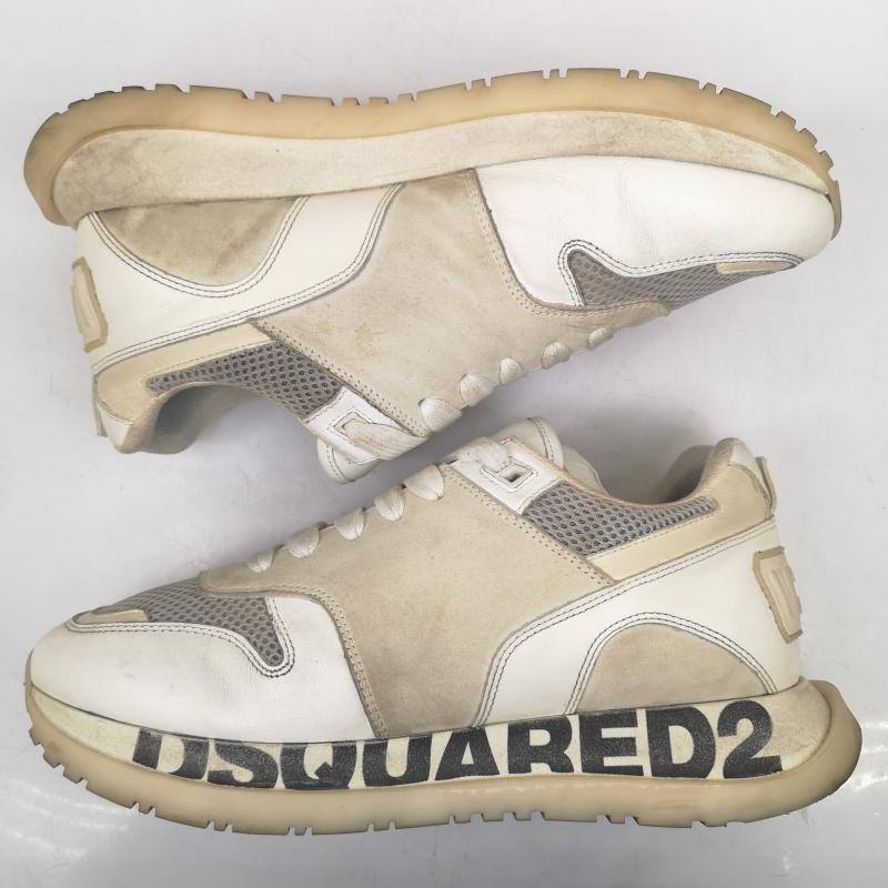 ディースクエアード DSQUARED2 スニーカー スニーカー スニーカー RUNNING サイド ロゴ 41 26.0cm 白 / ホワイト / white メンズ USED 古着 中古 50148526
