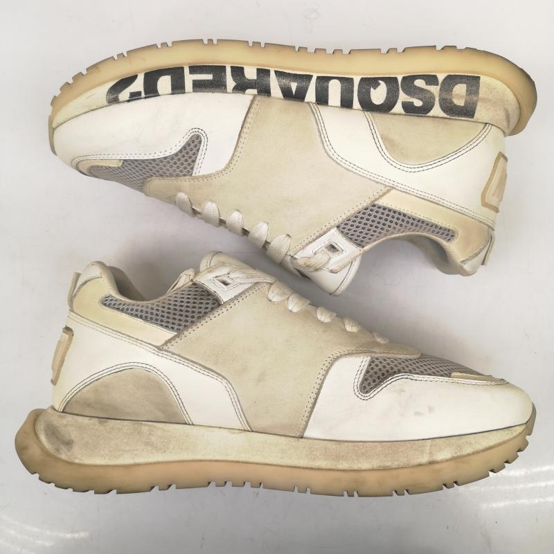ディースクエアード DSQUARED2 スニーカー スニーカー スニーカー RUNNING サイド ロゴ 41 26.0cm 白 / ホワイト / white メンズ USED 古着 中古 50148526