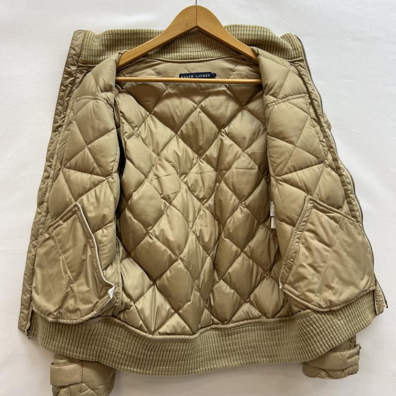 ラルフローレン RALPHLAUREN ジャケット、上着 ダウンジャケット ミリタリー型 キルティング ダウンジャケット 7 ベージュ / ベージュ / beige レディース USED 古着 中古 50148559