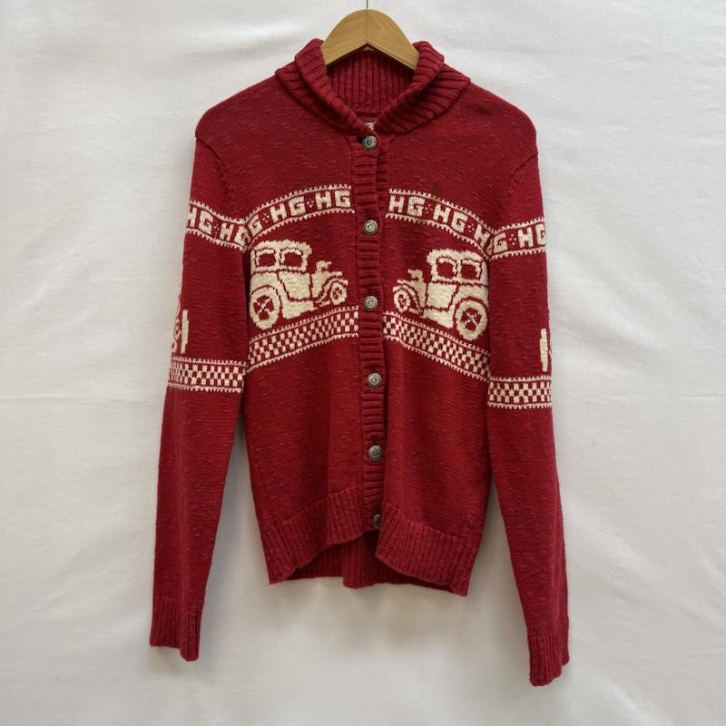 ヒステリックグラマー HYSTERIC GLAMOUR カーディガン 長袖 00s コットン ニット カーディガン y2k S 赤 / レッド / red レディース USED 古着 中古 50148560