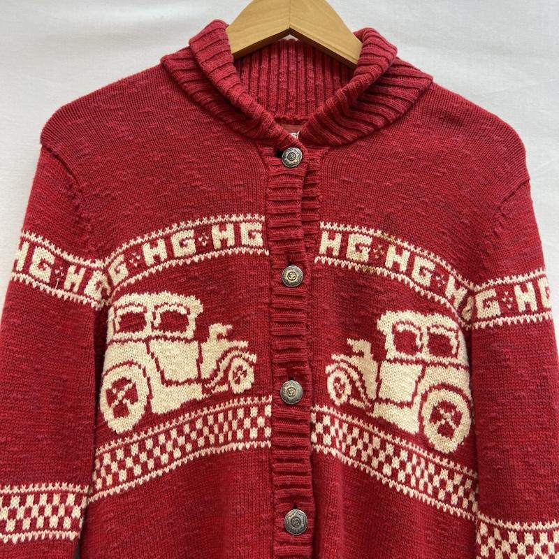 ヒステリックグラマー HYSTERIC GLAMOUR カーディガン 長袖 00s コットン ニット カーディガン y2k S 赤 / レッド / red レディース USED 古着 中古 50148560