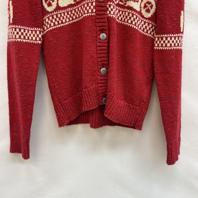 ヒステリックグラマー HYSTERIC GLAMOUR カーディガン 長袖 00s コットン ニット カーディガン y2k S 赤 / レッド / red レディース USED 古着 中古 50148560