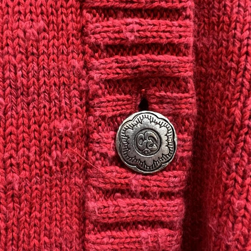 ヒステリックグラマー HYSTERIC GLAMOUR カーディガン 長袖 00s コットン ニット カーディガン y2k S 赤 / レッド / red レディース USED 古着 中古 50148560
