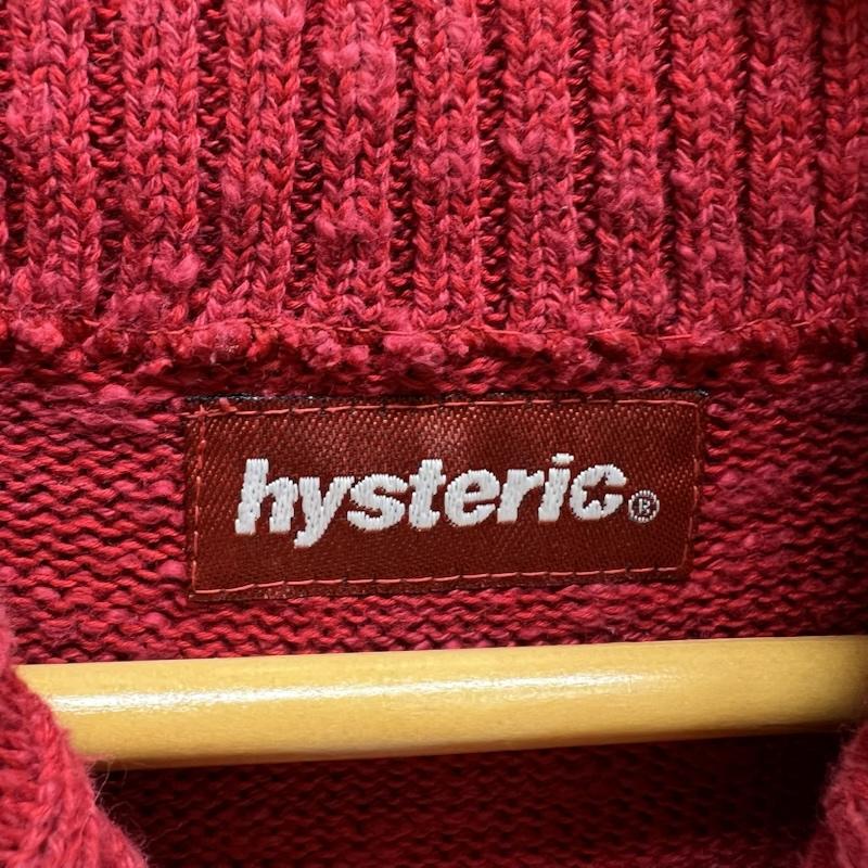 ヒステリックグラマー HYSTERIC GLAMOUR カーディガン 長袖 00s コットン ニット カーディガン y2k S 赤 / レッド / red レディース USED 古着 中古 50148560
