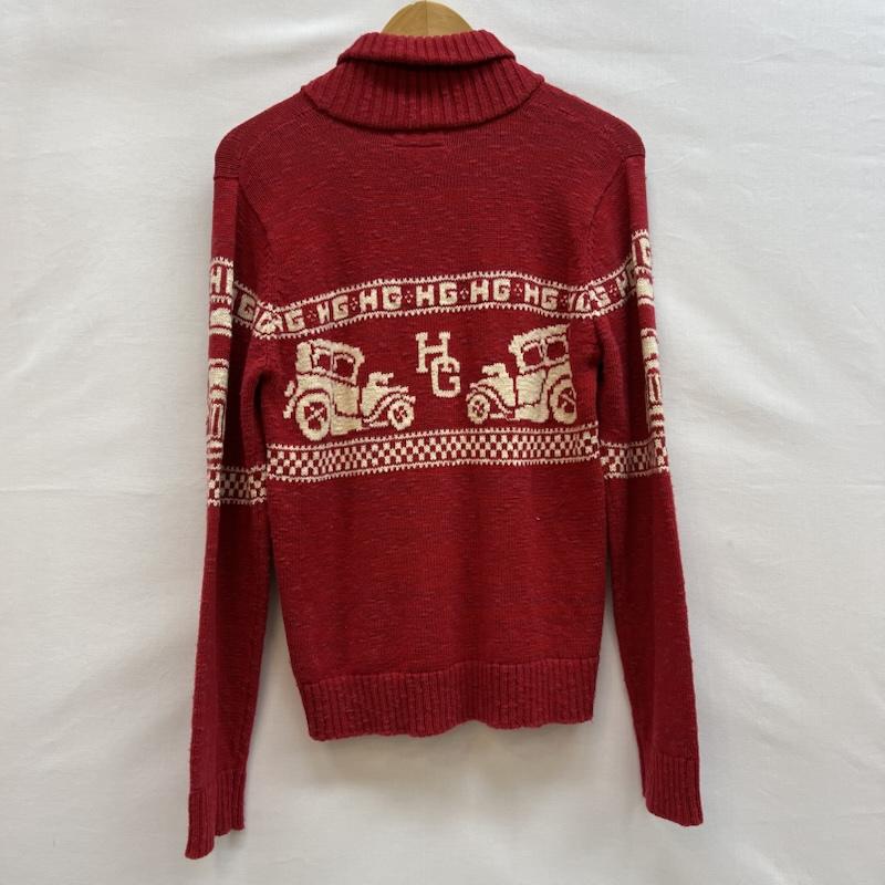 ヒステリックグラマー HYSTERIC GLAMOUR カーディガン 長袖 00s コットン ニット カーディガン y2k S 赤 / レッド / red レディース USED 古着 中古 50148560