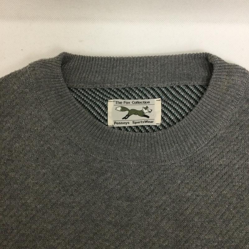 古着 USED ニット、セーター 長袖 THE FOX COLLECTION ザ フォックスコレクション PENNEY S The Fox Jacquard Knit フォックス ジャガード ニット M キャラクター 灰 / グレー / gray メンズ USED 古着 中古 50148573