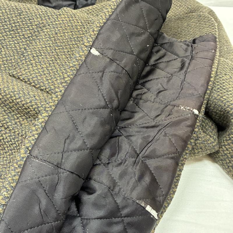 エルエルビーン L.L.Bean ジャケット、上着 ジャケット、ブレザー 80s USA製 シンサレート 中綿 キルティング 3釦 ツイード テーラードジャケット ロケットタロン M メンズ USED 古着 中古 50148629