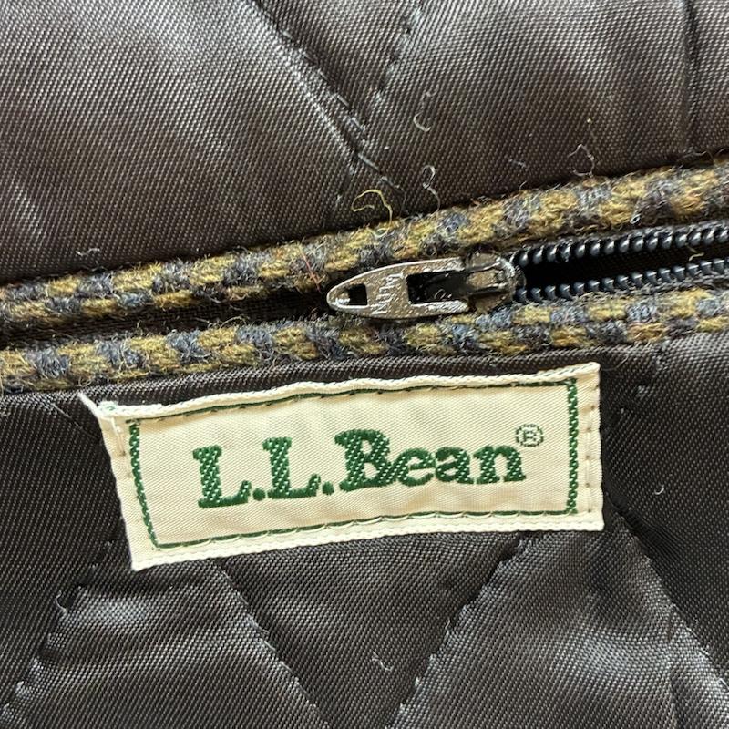 エルエルビーン L.L.Bean ジャケット、上着 ジャケット、ブレザー 80s USA製 シンサレート 中綿 キルティング 3釦 ツイード テーラードジャケット ロケットタロン M メンズ USED 古着 中古 50148629