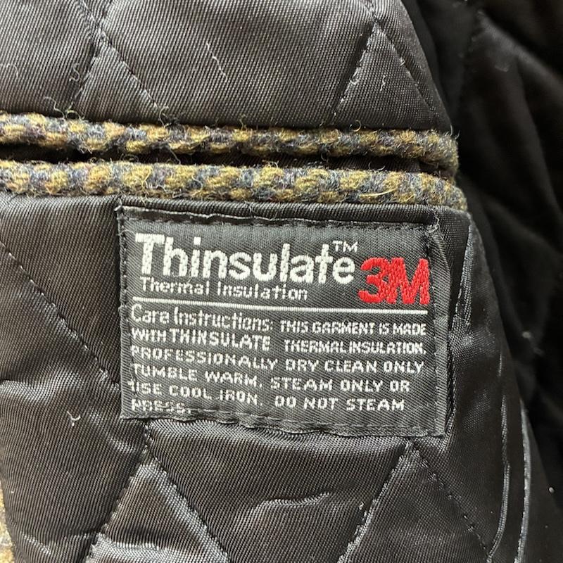エルエルビーン L.L.Bean ジャケット、上着 ジャケット、ブレザー 80s USA製 シンサレート 中綿 キルティング 3釦 ツイード テーラードジャケット ロケットタロン M メンズ USED 古着 中古 50148629