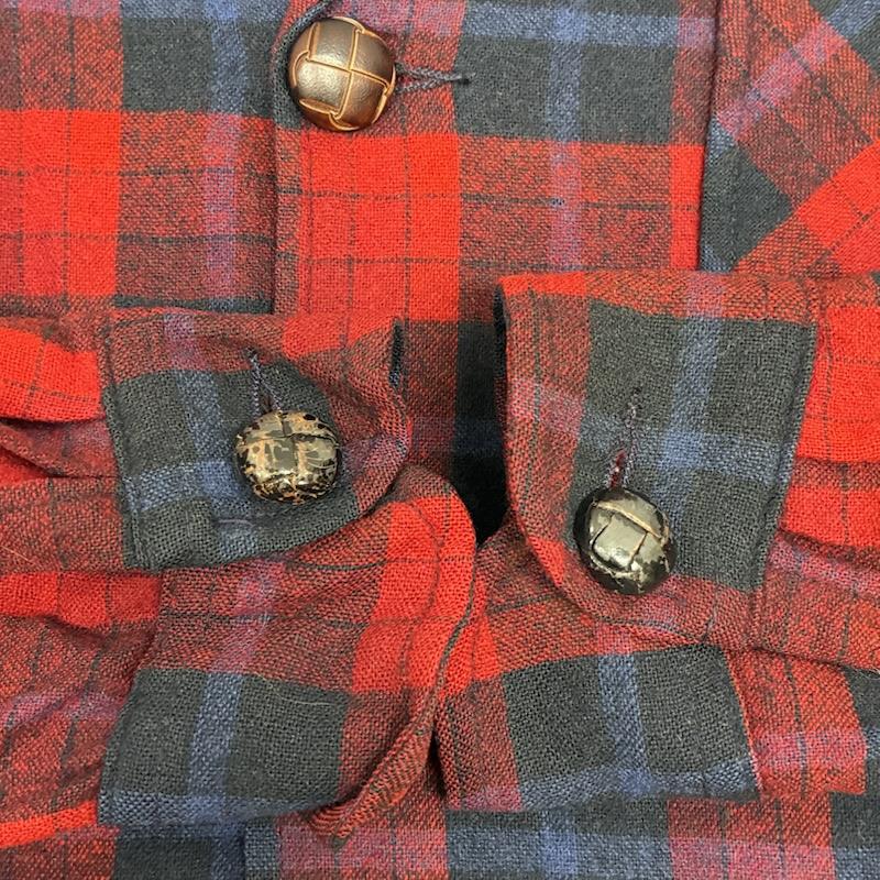 ペンドルトン PENDLETON ジャケット、上着 ジャケット、ブレザー 70s USA製 ウール チェック 3釦 テーラードジャケット くるみボタン ヴィンテージ M チェック メンズ USED 古着 中古 50148630