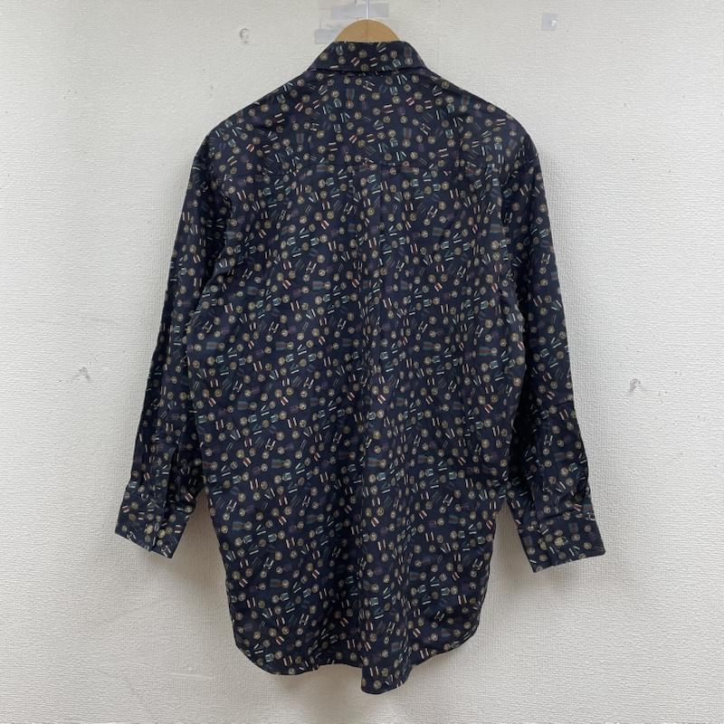 ジバンシィ GIVENCHY シャツ、ブラウス 長袖 80s 長袖 シャツ 胸ポケット ボタン 総柄 メダル柄 S 総柄 X プリント マルチカラー / マルチカラー / multicolor メンズ USED 古着 中古 50148635