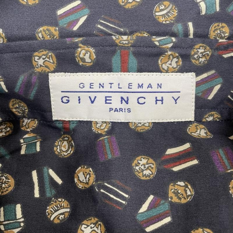 ジバンシィ GIVENCHY シャツ、ブラウス 長袖 80s 長袖 シャツ 胸ポケット ボタン 総柄 メダル柄 S 総柄 X プリント マルチカラー / マルチカラー / multicolor メンズ USED 古着 中古 50148635