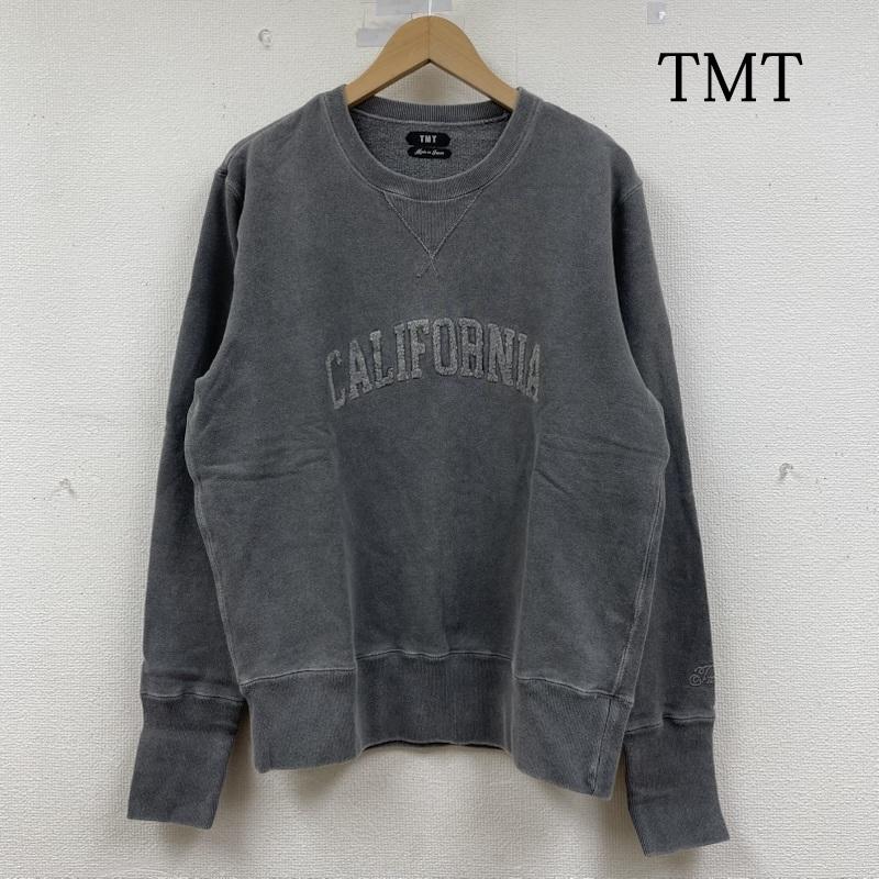ティーエムティー TMT トレーナー 長袖 長袖 スウェット クルーネック トレーナー VINTAGE FRENCH TERRY PULLOVER ロゴ 刺繍 tsw-s19sp03 L ロゴ、文字 X 刺繍 灰 / グレー / gray メンズ USED 古着 中古 50148642