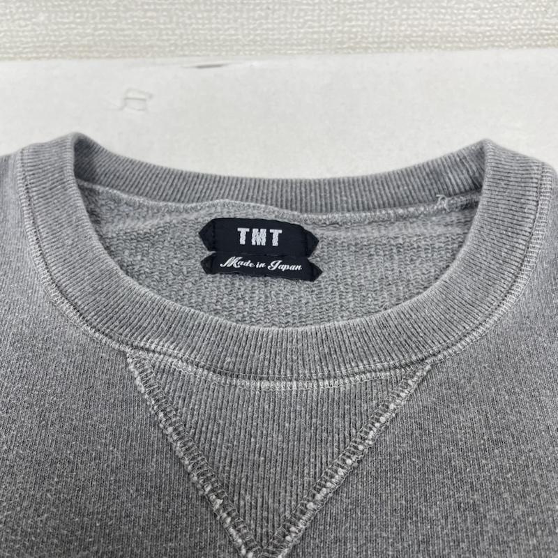 ティーエムティー TMT トレーナー 長袖 長袖 スウェット クルーネック トレーナー VINTAGE FRENCH TERRY PULLOVER ロゴ 刺繍 tsw-s19sp03 L ロゴ、文字 X 刺繍 灰 / グレー / gray メンズ USED 古着 中古 50148642