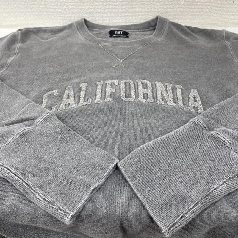 ティーエムティー TMT トレーナー 長袖 長袖 スウェット クルーネック トレーナー VINTAGE FRENCH TERRY PULLOVER ロゴ 刺繍 tsw-s19sp03 L ロゴ、文字 X 刺繍 灰 / グレー / gray メンズ USED 古着 中古 50148642