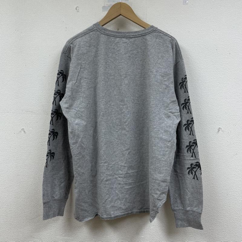 ピッグアンドルースター PIG&ROOSTER Tシャツ 長袖 ロンT 長袖 Tシャツ クルーネック ハワイアン ミッキーマウス プリント ディズニー ヤシの木 42 キャラクター X プリント X  灰 / グレー / gray メンズ USED 古着 中古 50148647