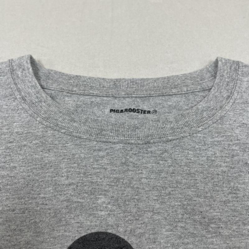 ピッグアンドルースター PIG&ROOSTER Tシャツ 長袖 ロンT 長袖 Tシャツ クルーネック ハワイアン ミッキーマウス プリント ディズニー ヤシの木 42 キャラクター X プリント X  灰 / グレー / gray メンズ USED 古着 中古 50148647