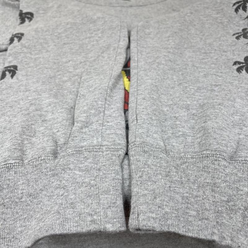 ピッグアンドルースター PIG&ROOSTER Tシャツ 長袖 ロンT 長袖 Tシャツ クルーネック ハワイアン ミッキーマウス プリント ディズニー ヤシの木 42 キャラクター X プリント X  灰 / グレー / gray メンズ USED 古着 中古 50148647