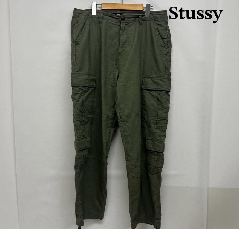 ステューシー STUSSY パンツ ワークパンツ、ペインターパンツ ミニタリーパンツ カーゴ ワイドシルエット コットン 32 無地 カーキ / カーキ / khaki メンズ USED 古着 中古 50148658