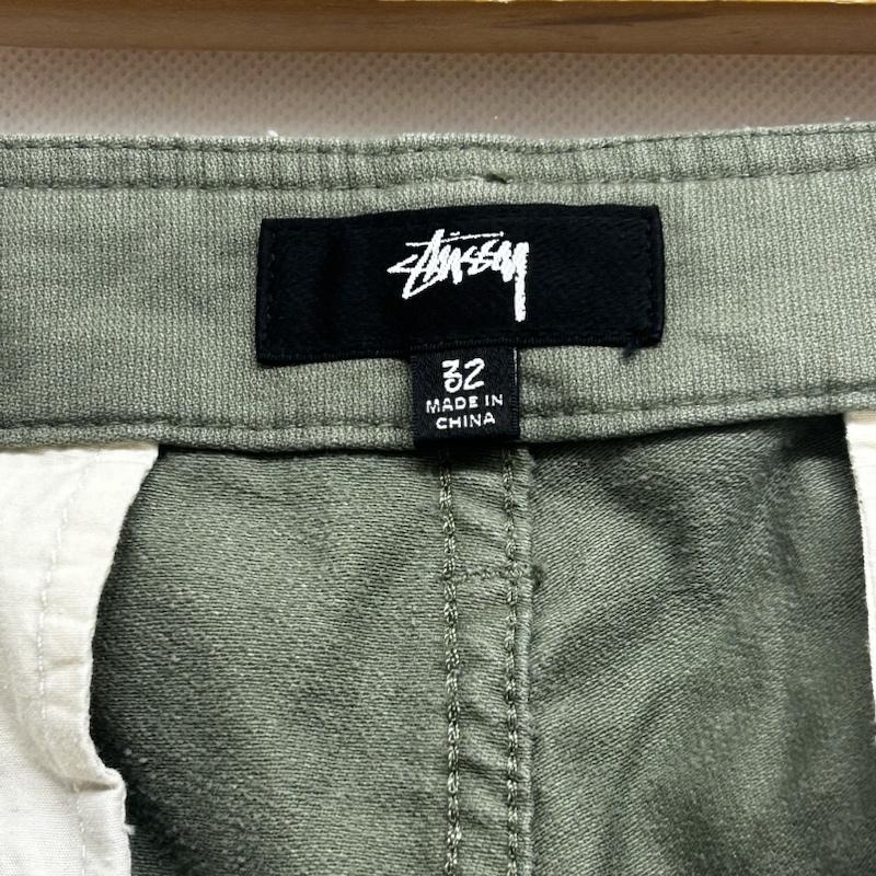 ステューシー STUSSY パンツ ワークパンツ、ペインターパンツ ミニタリーパンツ カーゴ ワイドシルエット コットン 32 無地 カーキ / カーキ / khaki メンズ USED 古着 中古 50148658
