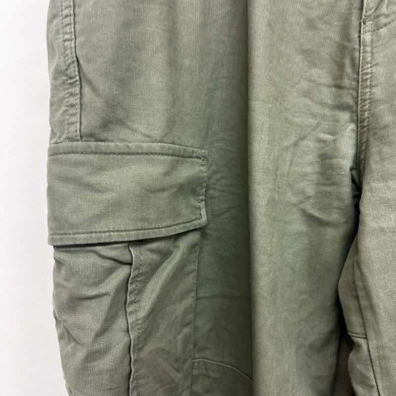 ステューシー STUSSY パンツ ワークパンツ、ペインターパンツ ミニタリーパンツ カーゴ ワイドシルエット コットン 32 無地 カーキ / カーキ / khaki メンズ USED 古着 中古 50148658
