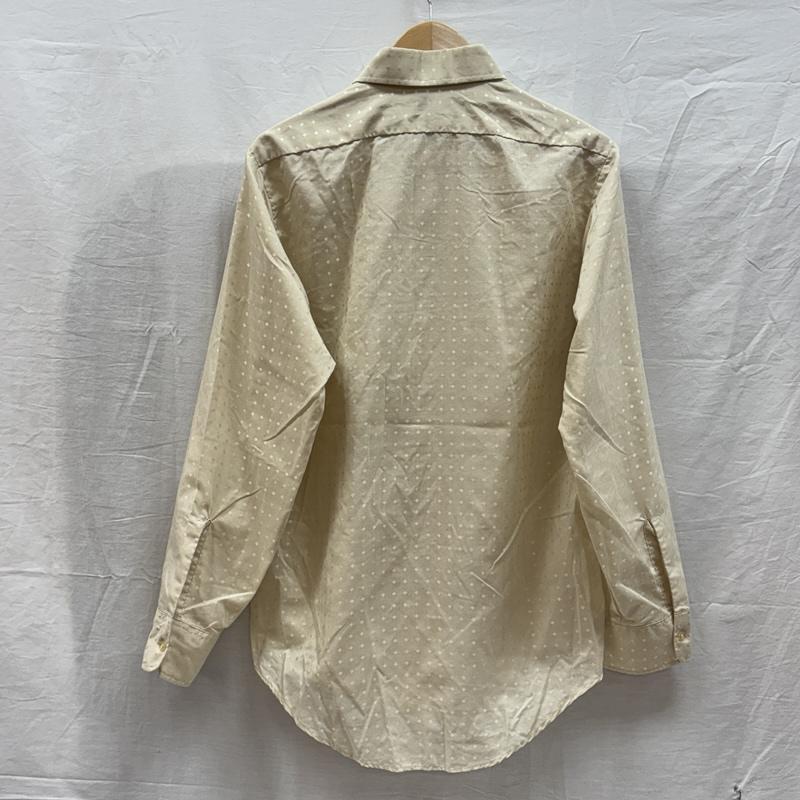 古着 USED シャツ、ブラウス 長袖 Essley 70年代 ビンテージ USA製 総柄 襟芯入り 長袖 シャツ UNION MADE ユニオンメイド スタンプ 70s - ベージュ / ベージュ / beige メンズ USED 古着 中古 50148664