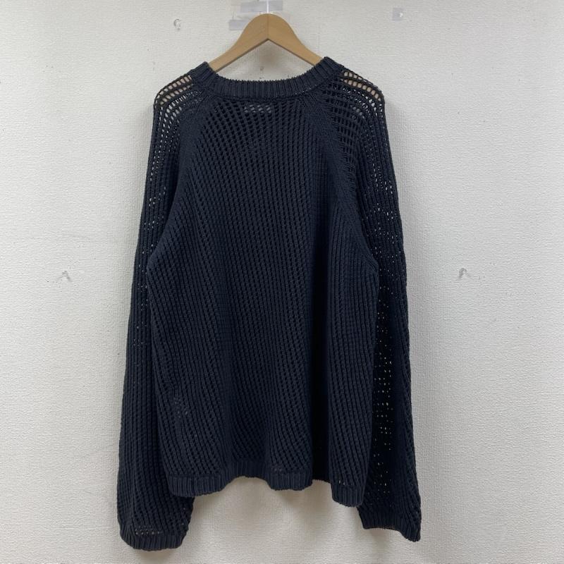 アンユーズド UNUSED ニット、セーター 長袖 クルーネック メッシュ ニット 長袖 US1988 3G crew neck mesh knit 3 無地 紺 / ネイビー / navy メンズ USED 古着 中古 50148666