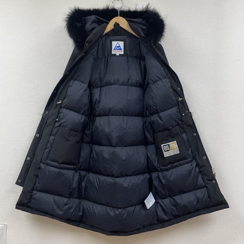 ケープハイツ Cape HEIGHTS コート ダウンコート ELLNORA ダウン コート ジャケット フード付き ジップアップ ファー 防寒撥水 80/20クロス S ロゴ、文字 X 刺繍 黒 / ブラック / black レディース USED 古着 中古 50148696