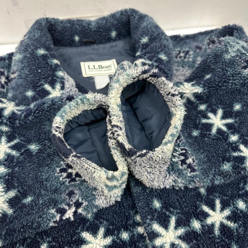 エルエルビーン L.L.Bean ジャケット、上着 ジャンパー、ブルゾン 90s ノルディック 総柄 ボア ジャケット - 青 / ブルー / blue メンズ USED 古着 中古 50148717